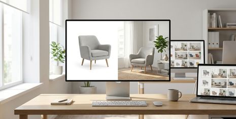 KI-Produktfotografie für Home & Living: Wie Händler fotorealistische Milieubilder ohne Fotoshooting erstellen