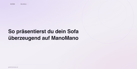So präsentierst du dein Sofa überzeugend auf ManoMano