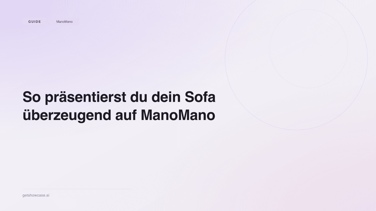 So präsentierst du dein Sofa überzeugend auf ManoMano