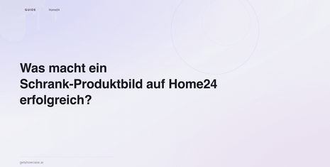 Was macht ein Schrank-Produktbild auf Home24 erfolgreich?