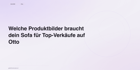 Welche Produktbilder braucht dein Sofa für Top-Verkäufe auf Otto